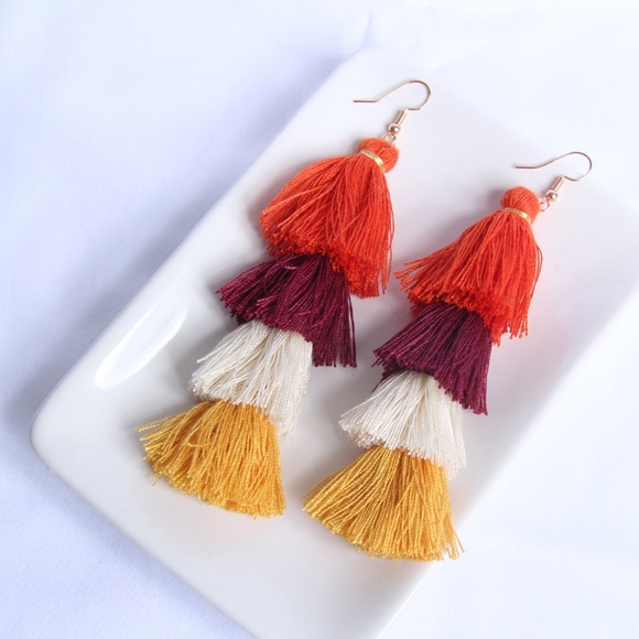 Jewelry - Fall Inspired Tassel Earrings